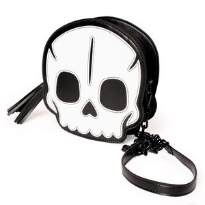 NEW! SKELETON/ SKULL SHAPED PURSE By Tipsy Elves